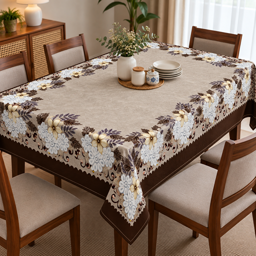 Dining table cover - Purple Leaf Creation