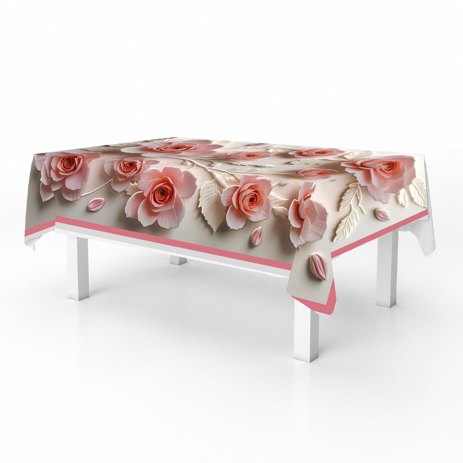 Pink Rose Center table cover image 4