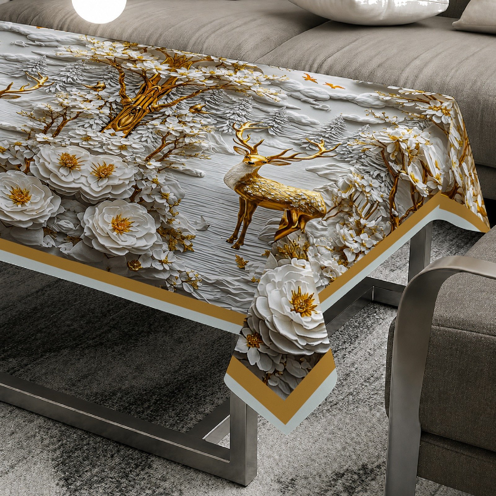 Table cover Golden deer image 3