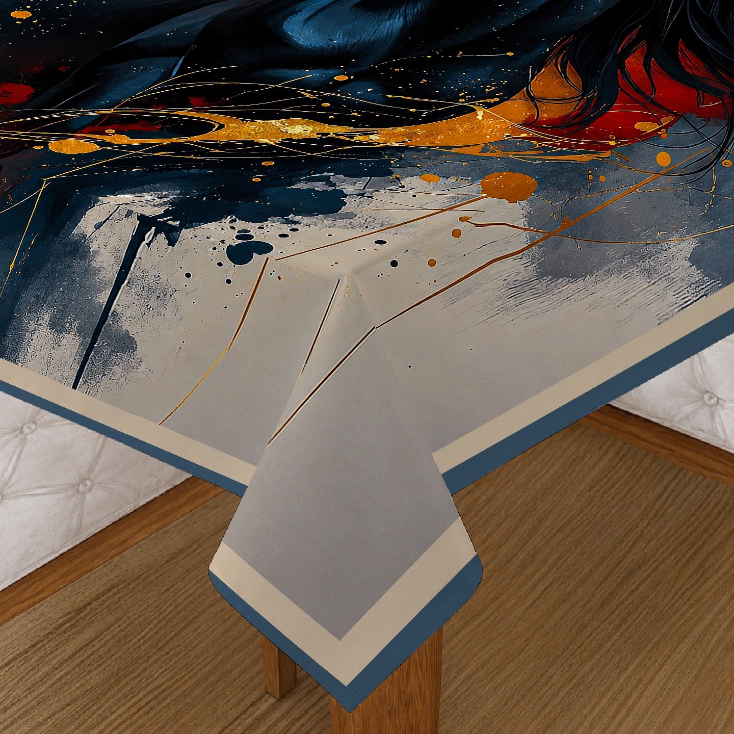 Table cover black hourse image 2