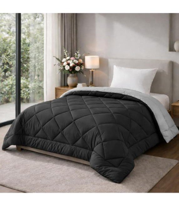 comforter black & gray image 1