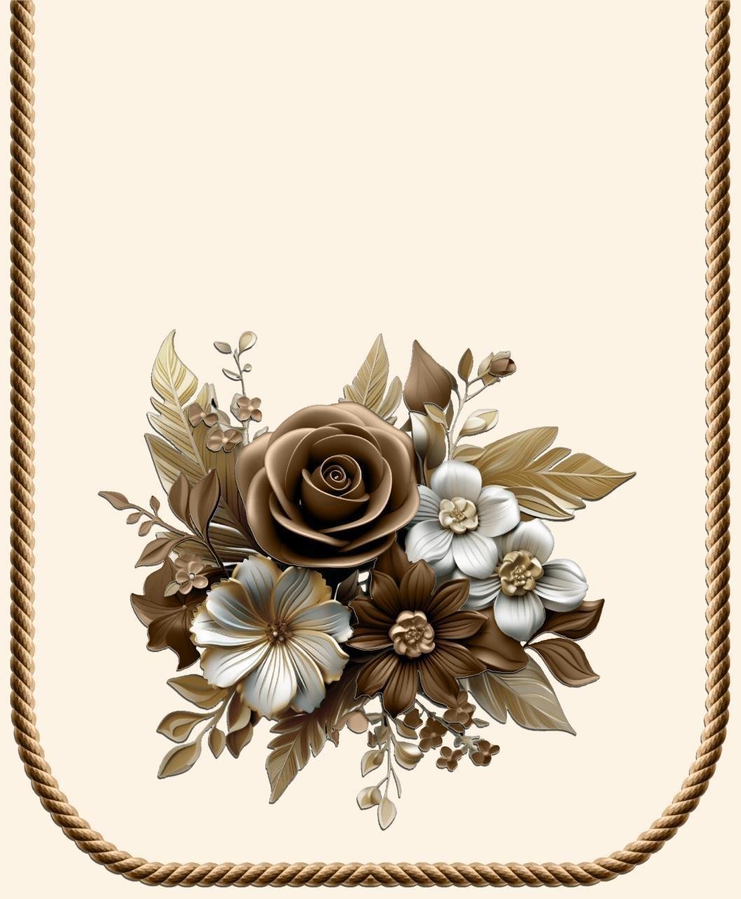 Sofa cover Velvet Flower Bunch image 5