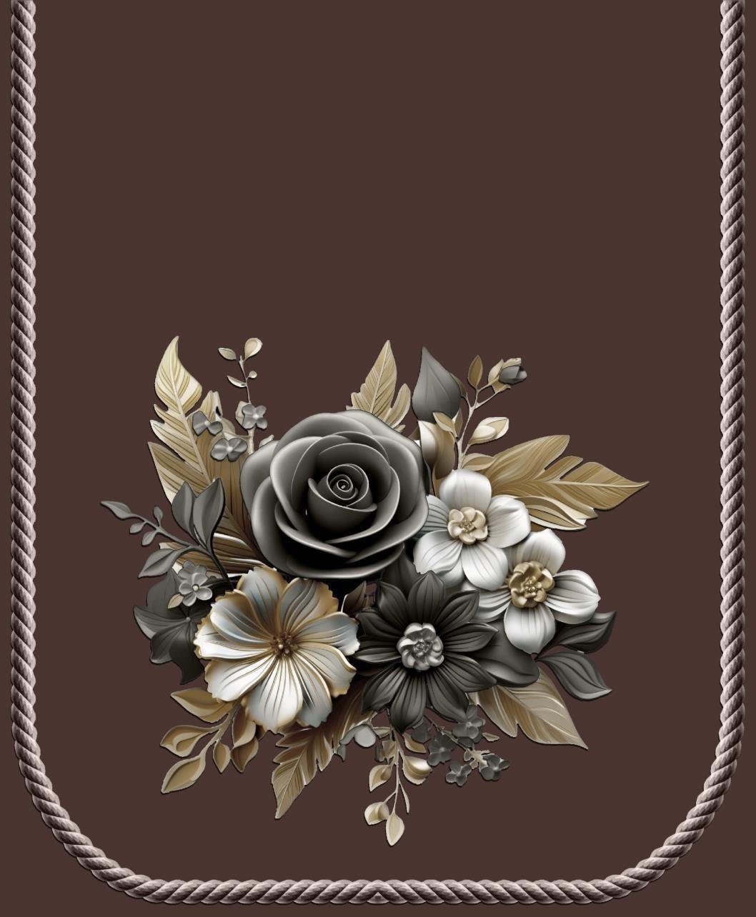Sofa cover Velvet Flower Bunch image 3