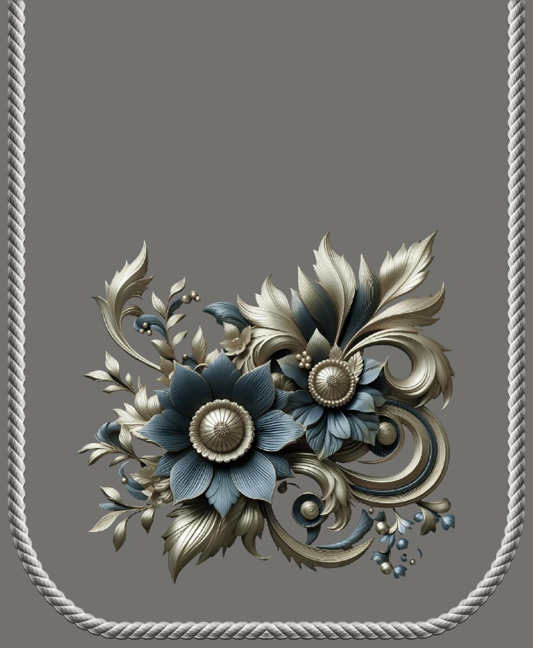 Sofa cover 3D Velvet Flower Bunch image 3