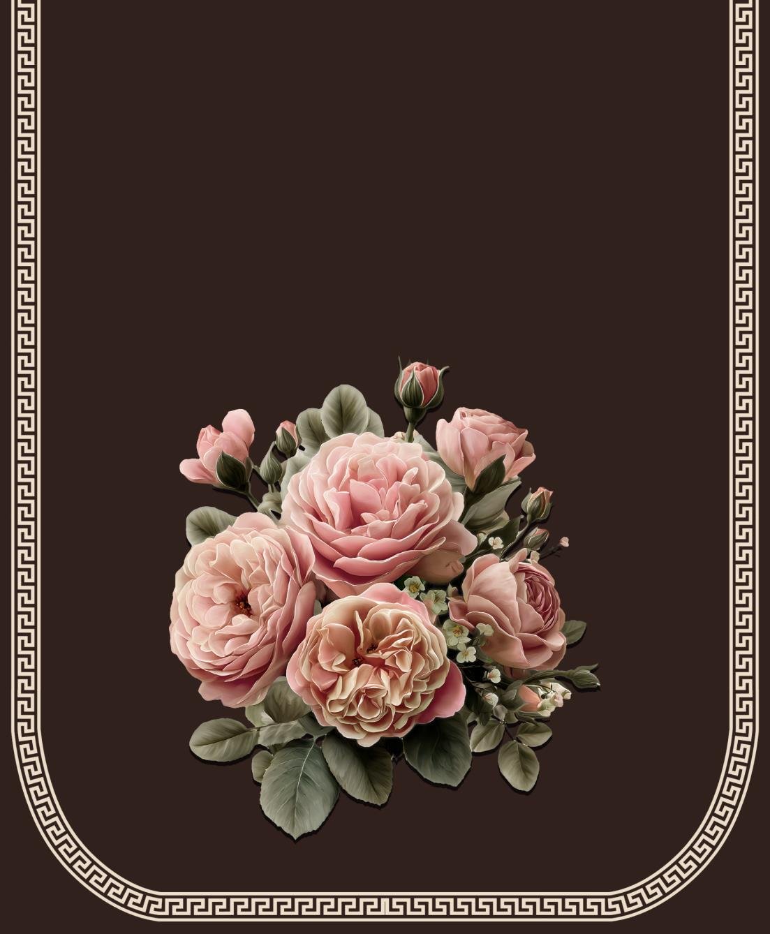 Sofa cover pink Rose Flower Bunch image 1