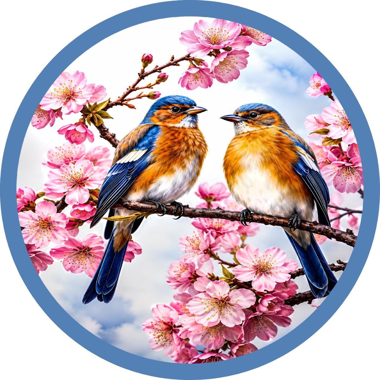 Round Table cover design  Eastern Bluebirds image 1