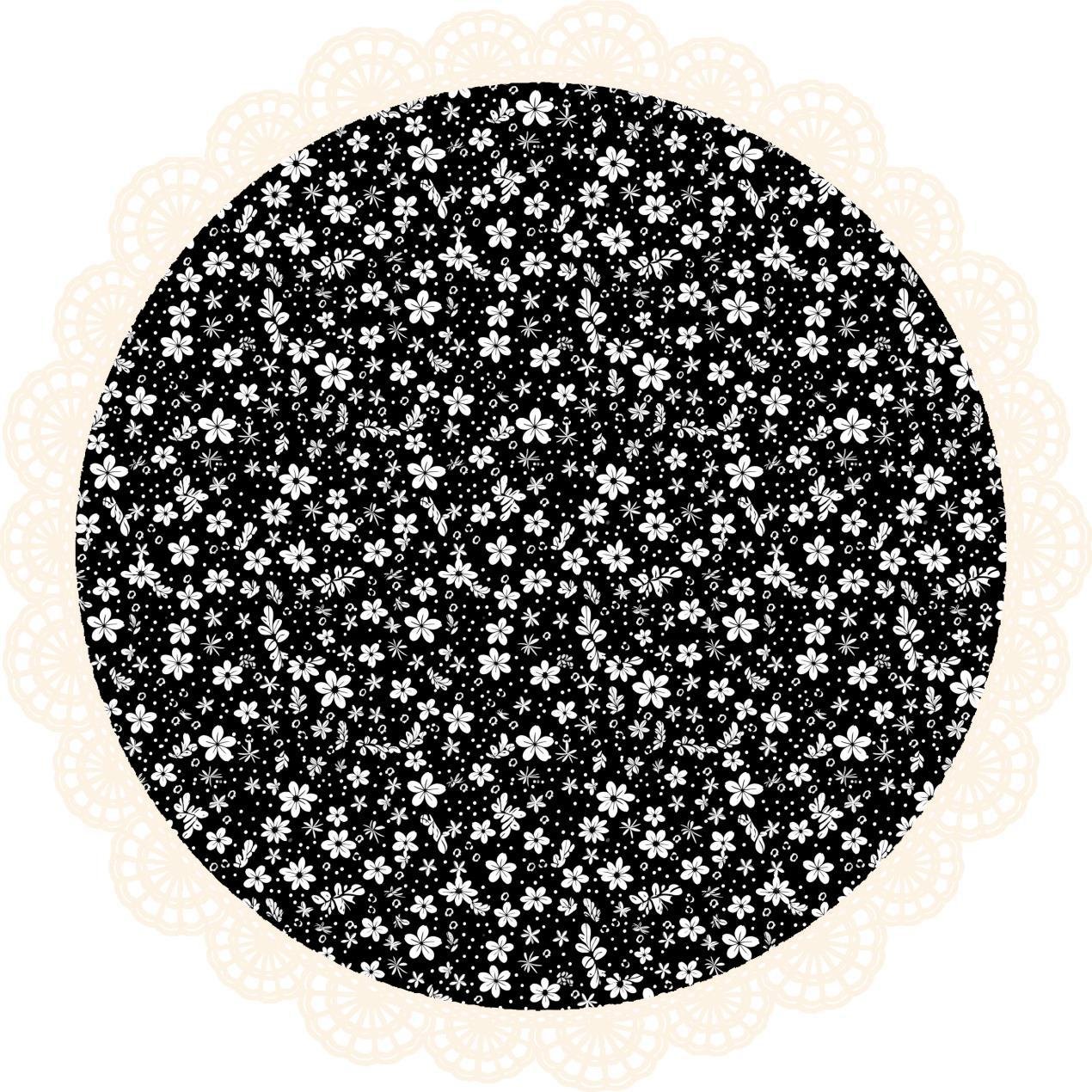 Round Table cover  design hand block print motif image 1