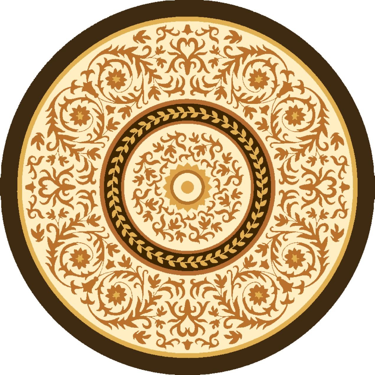Round Table cover  design Mexican Talavera ceramic arts image 1
