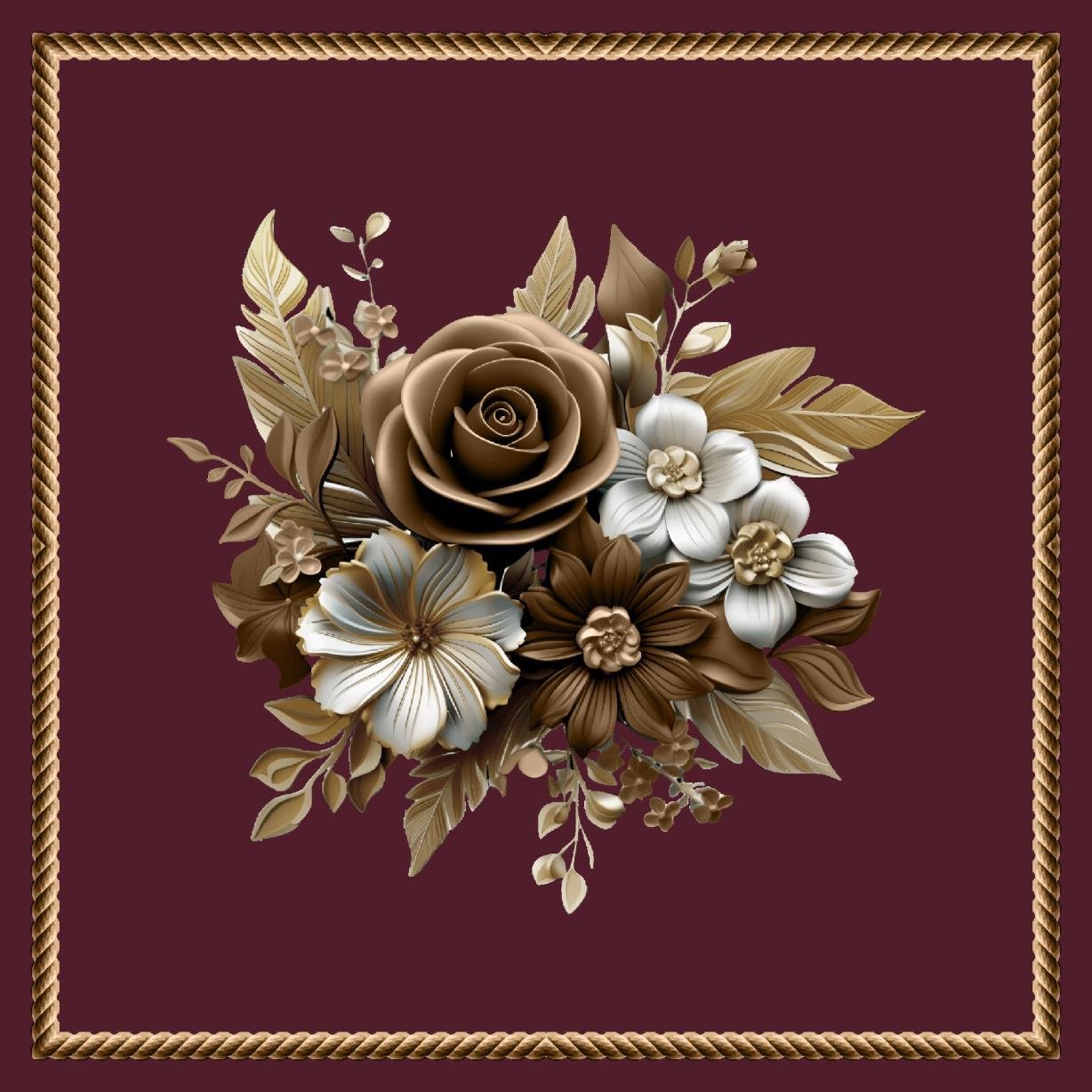 cusion cover design mix flowers image 1