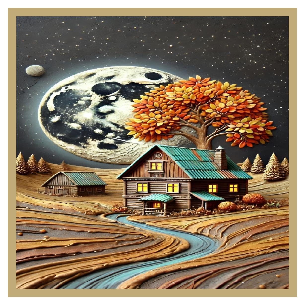 cusion cover design village home image 1