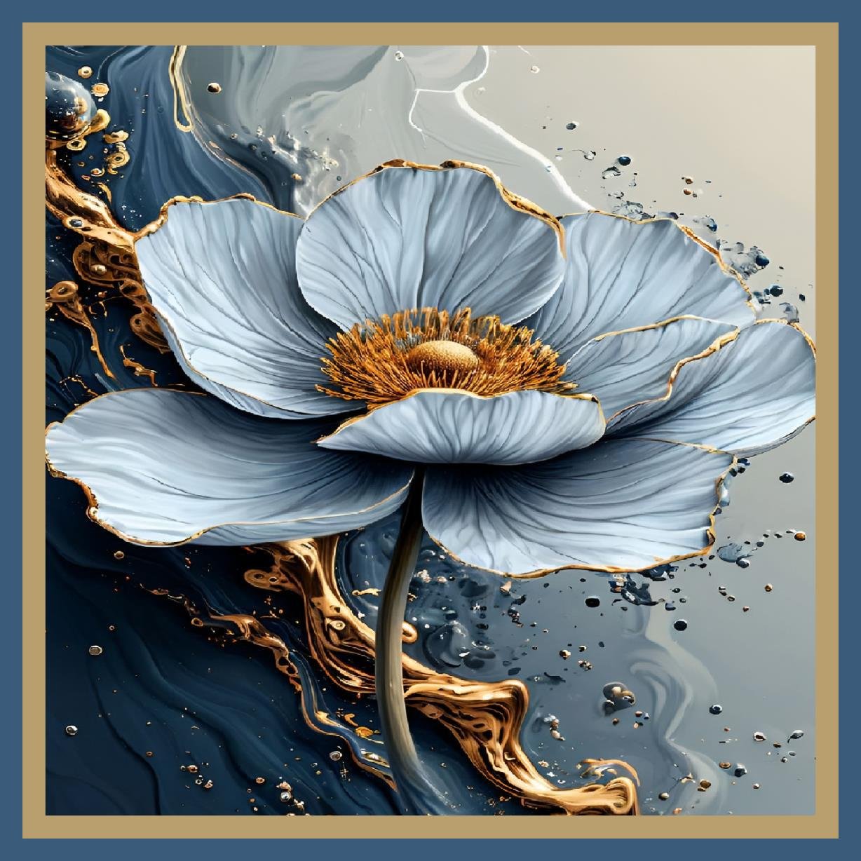 cusion cover design poppy (Anemone coronaria) image 1