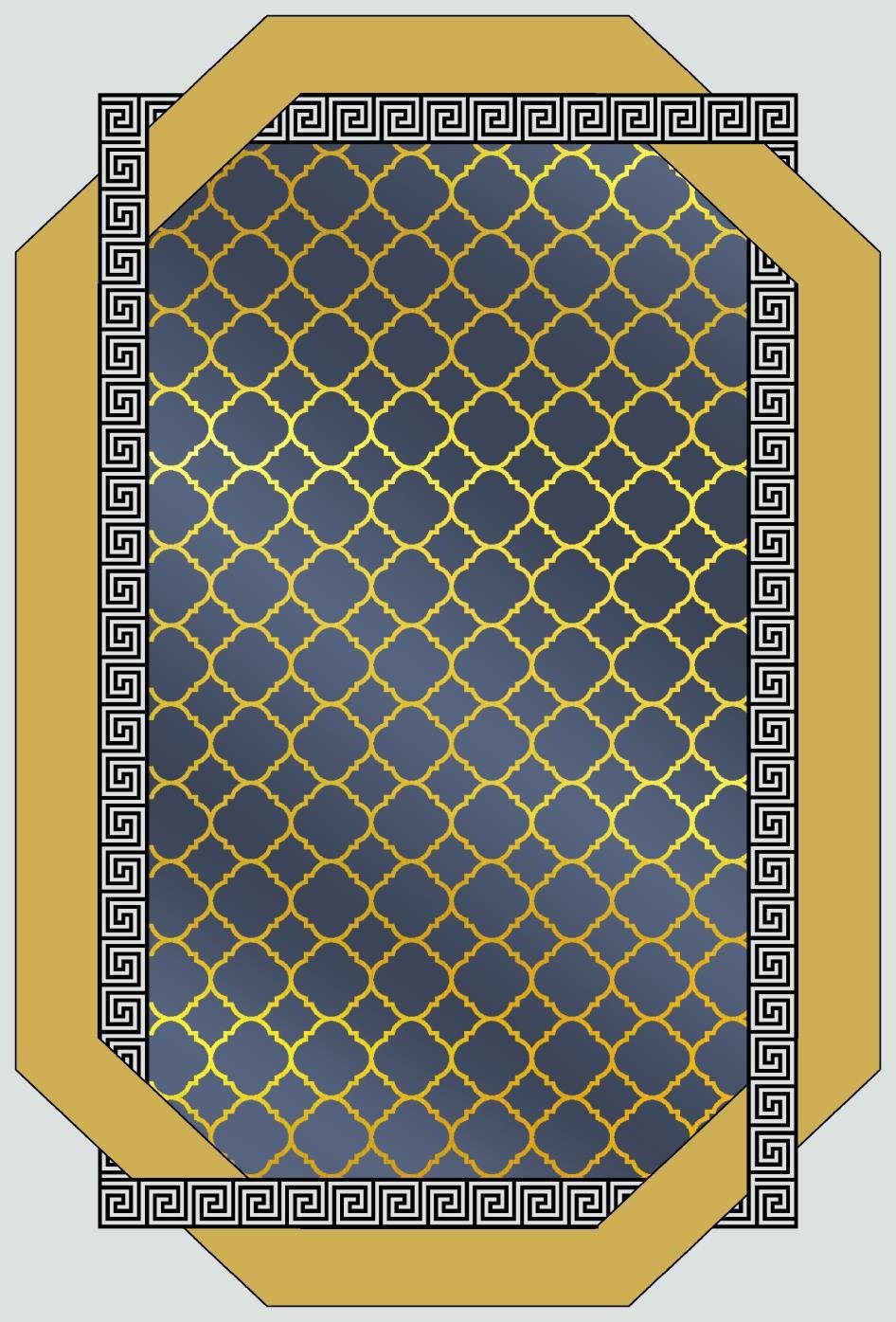 7D carpet design 1  Moroccan Trelli image 1