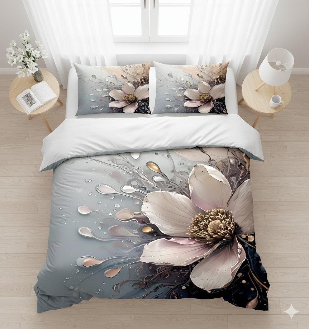 bedsheet design 1 flower image 1