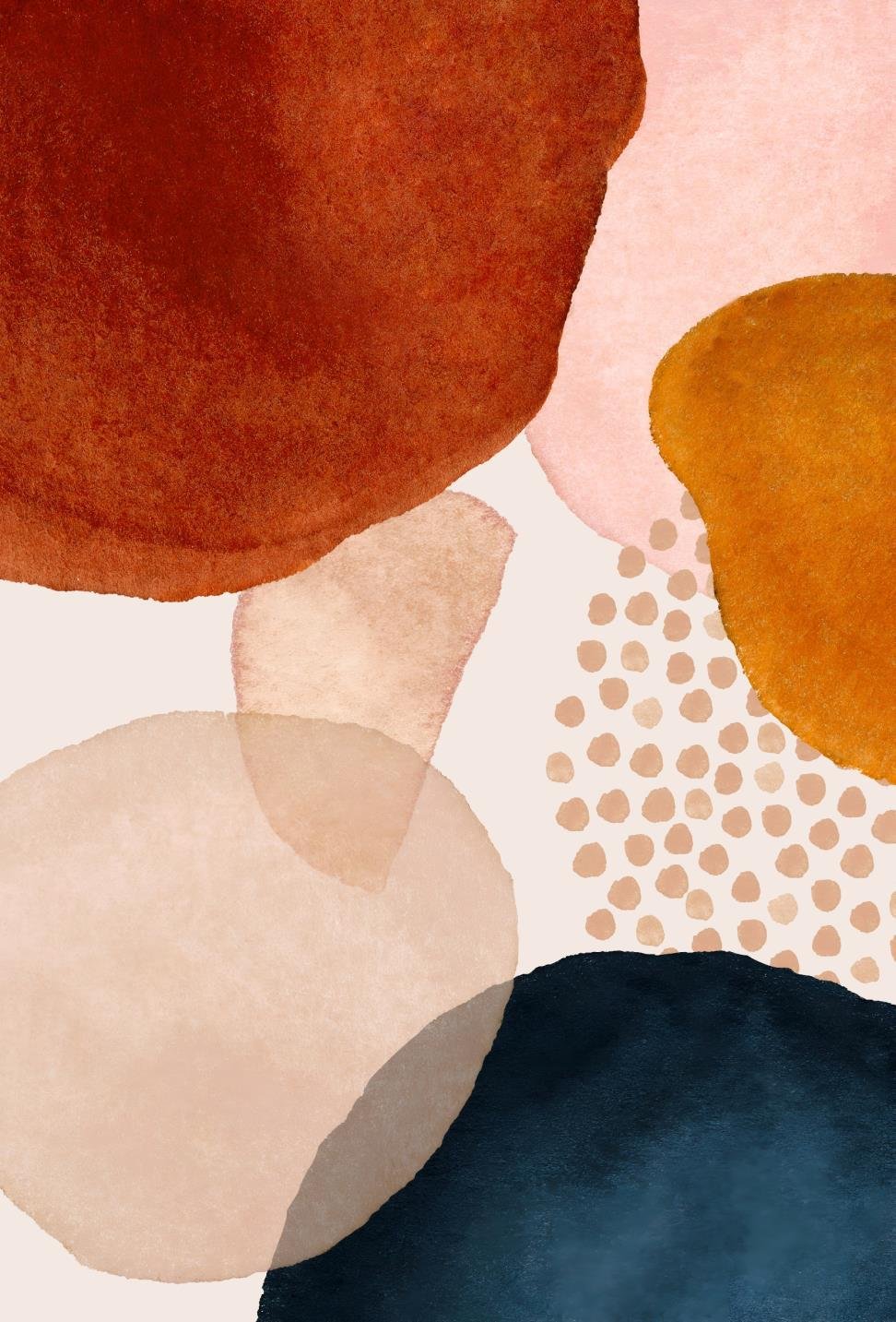 7D carpet - Abstract Organic Earthy Shapes image 1