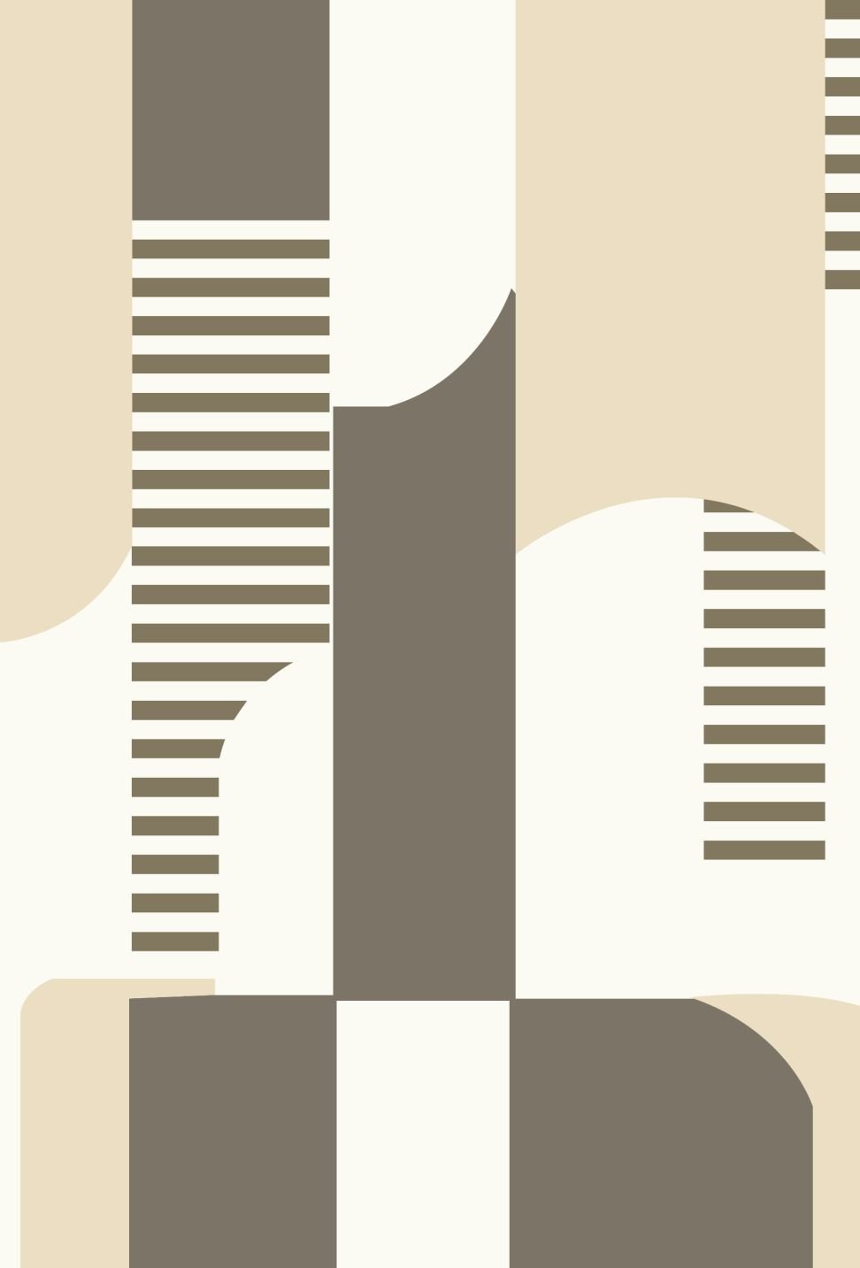 7D carpet - Bauhaus geometric minimalism image 1
