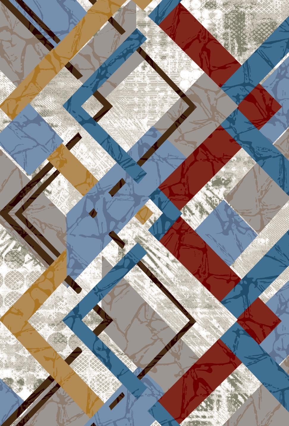 7D carpet - Geometric Polyester image 1