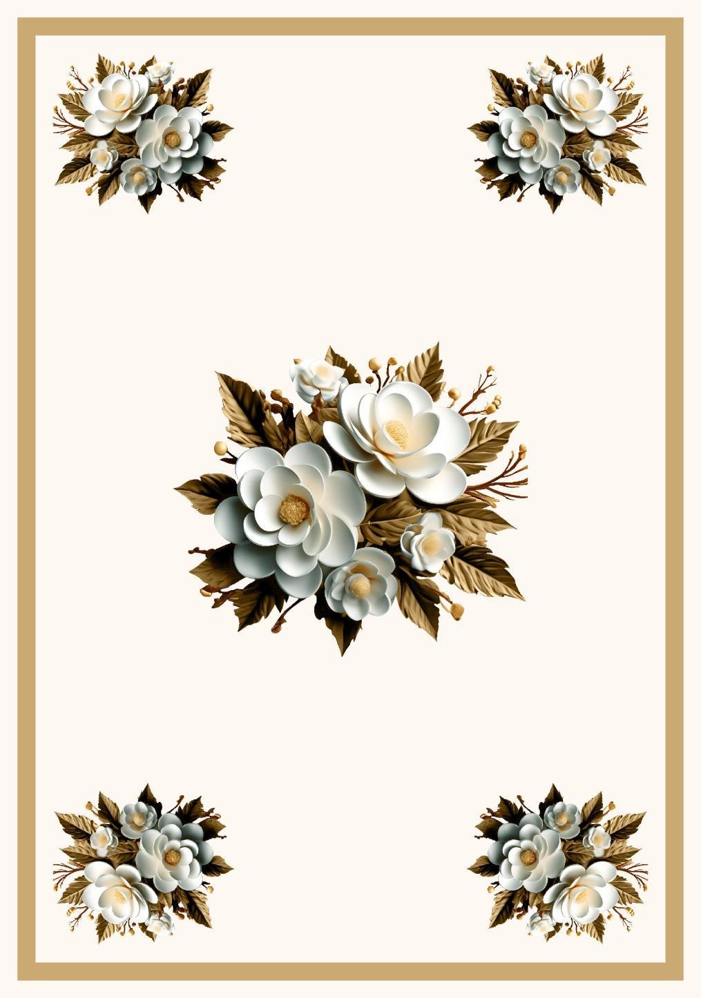 Table covers design  magnolia blooms image 1