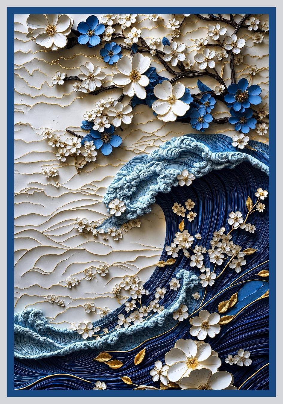 Table cover design cherry blossoms image 1