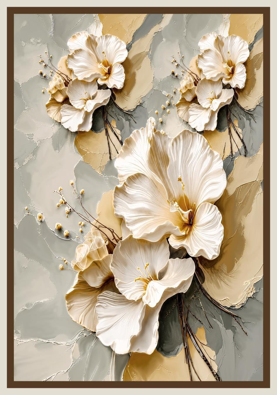 Table cover design hibiscus blossoms image 1