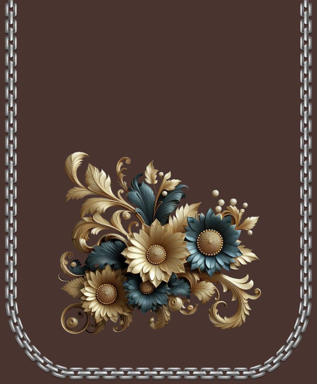 Sofa cover 3D Golden Flower Bunch image 1