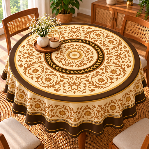 Round Table cover  design Mexican Talavera ceramic arts image 2