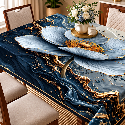 Table cover design poppy (Anemone coronaria) image 2