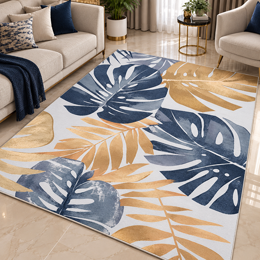 7D carpet leaf desing image 2