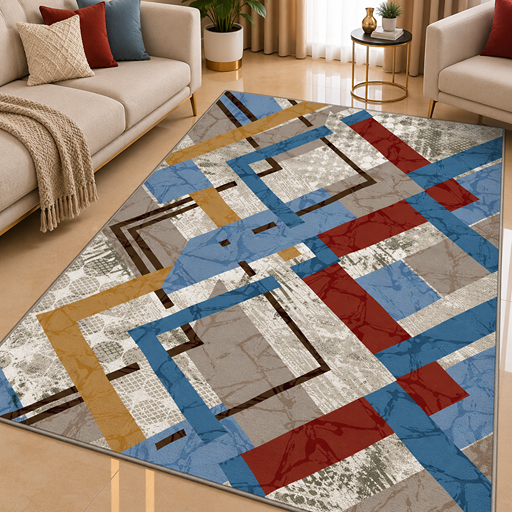 7D carpet - Geometric Polyester image 2