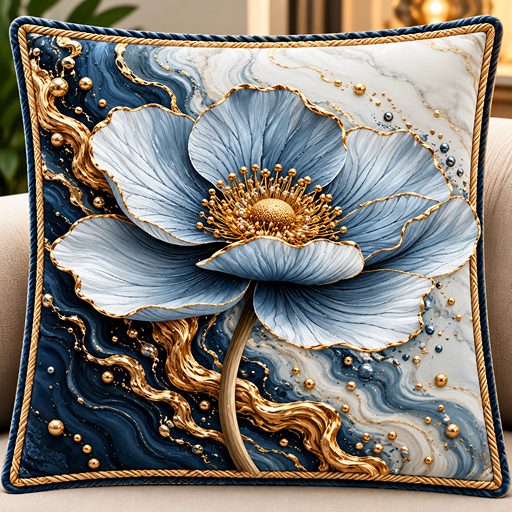 cusion cover design poppy (Anemone coronaria) image 2
