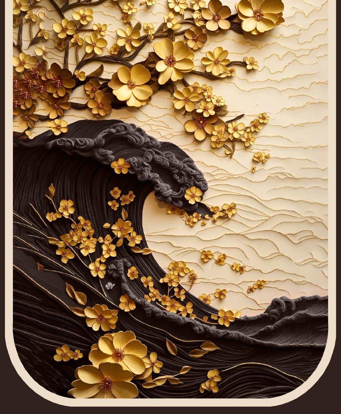 Sofa cover design glod flowers image 4