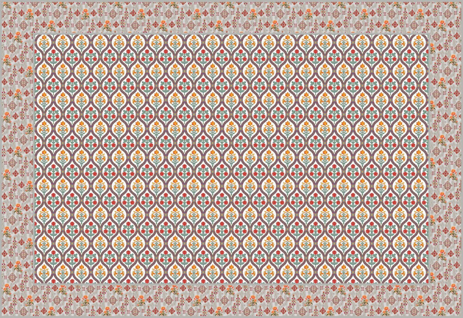 cotton table cover design little flowers image 2