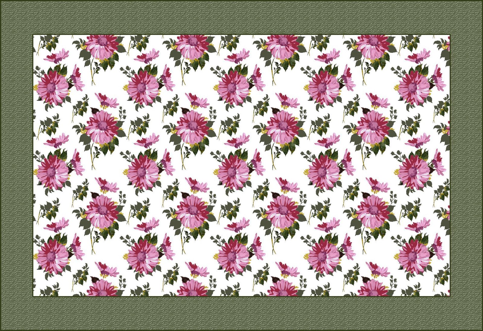 cotton table cover design loral square tablecloth image 2