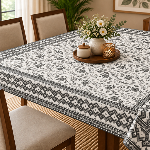 cotton table cover design Jaipuri hand block prints image 2
