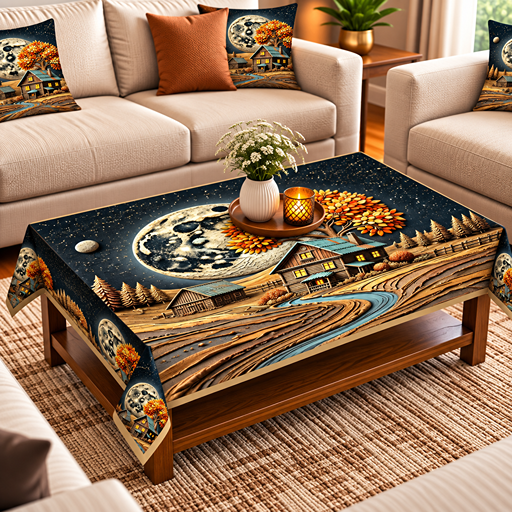 Table cover design village home image 3
