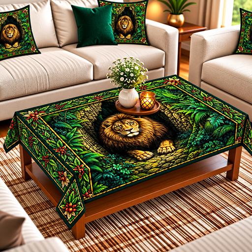table cover design tiger image 3