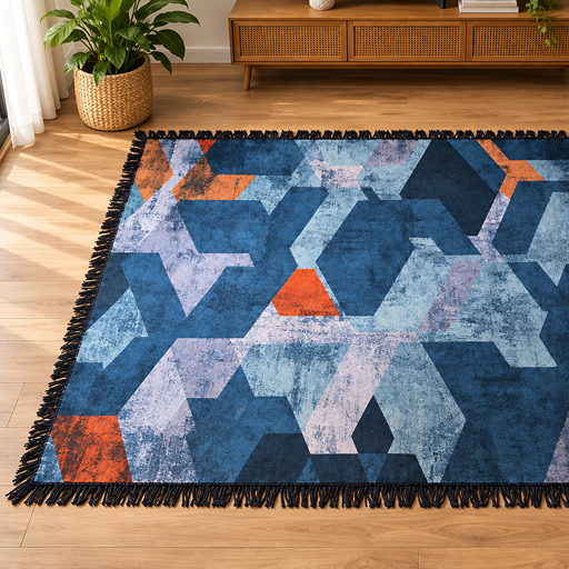 7D carpet design geometric design 2 image 1