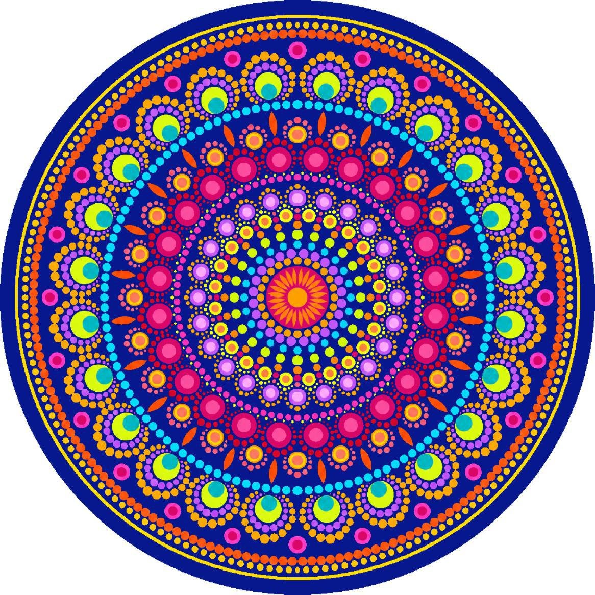 7D carpet deisgn dot mandala image 1