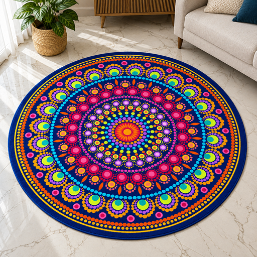 7D carpet deisgn dot mandala image 2
