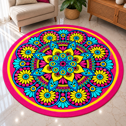 7D carpet design olorful vector mandala design image 2