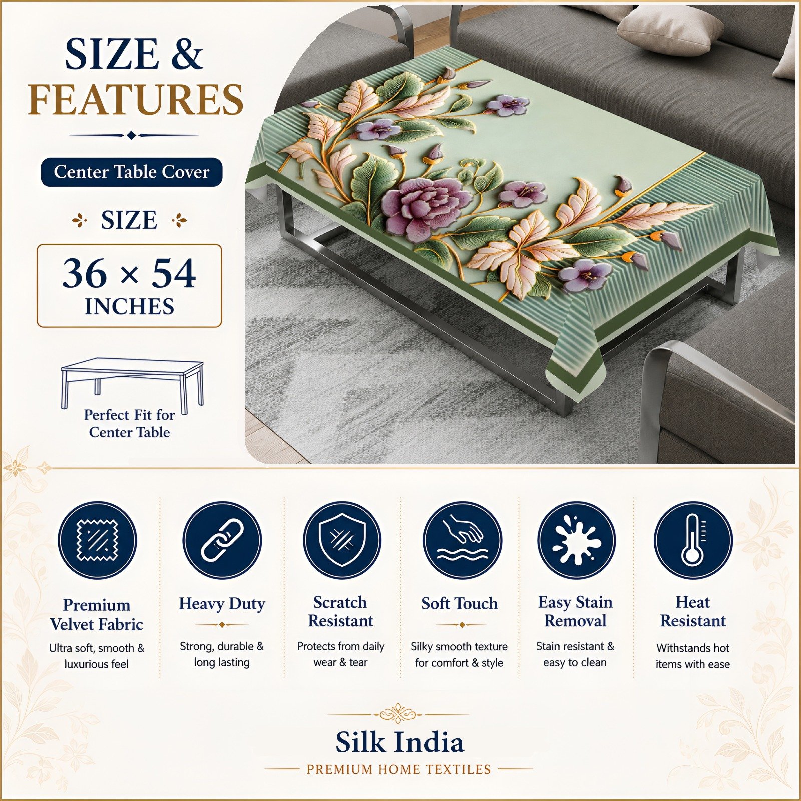 table cover flower