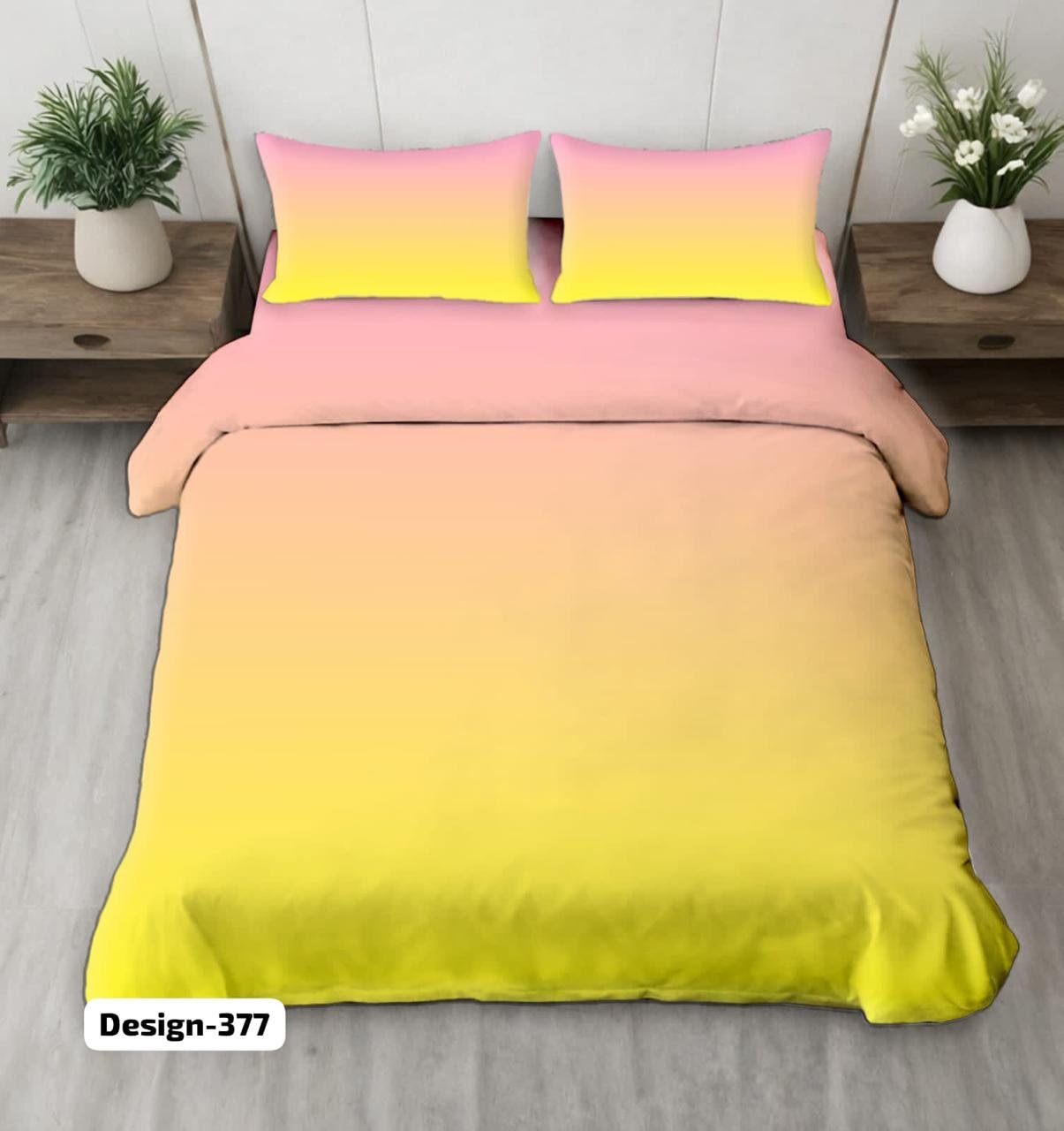 Gradient color bedsheet