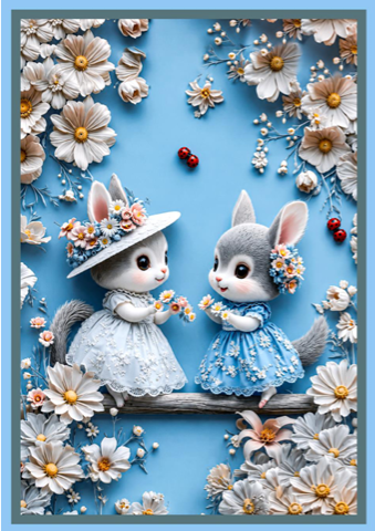 Dining Table cover rabbit