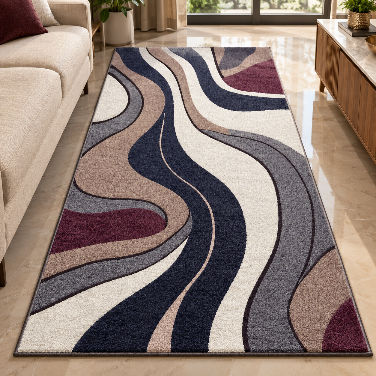 7D carpet 2  design liquid marble