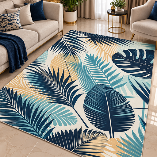 7D carpert design tropical botanical wallpaper