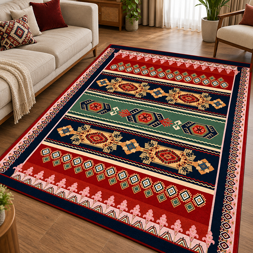 7D carpet colorful ornamental vector design