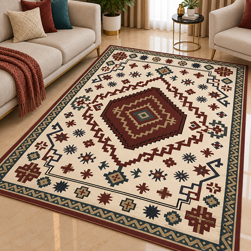 7D carpet -  traditional kilim rug pattern