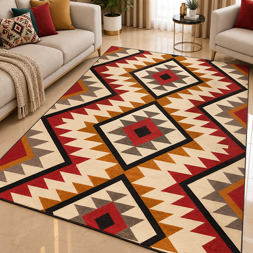7D carpet - Navajo design pattern