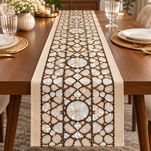 runner mat design 3D Geometric Jali Pattern