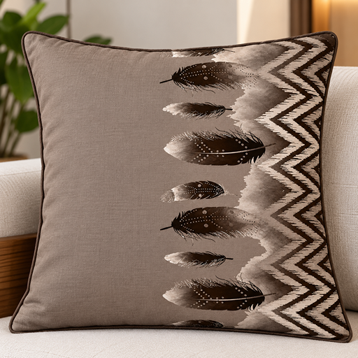 cusion cover design  bohemian-style chevron
