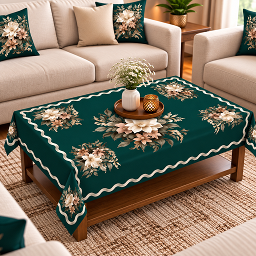 Table cover  ZUKIODECOR Velvet Floral